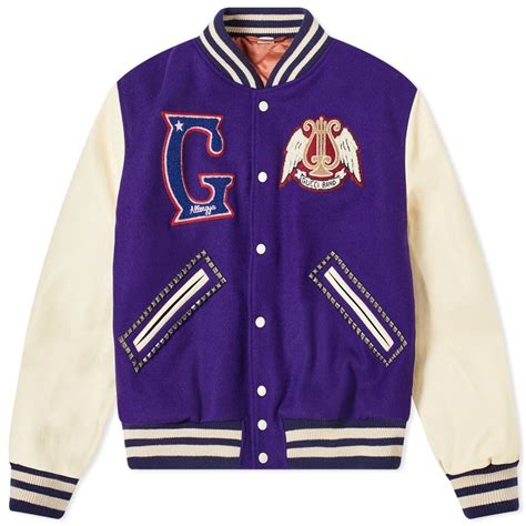 men's gucci varsity jacket|Gucci varsity jacket men.